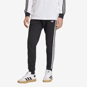 L Adidas Men’s Original adicolor 3 Stripes Black Jogger Pants Athleisure Sports
